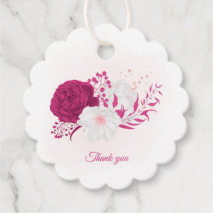 Blütenhochzeit Geschenkanhänger