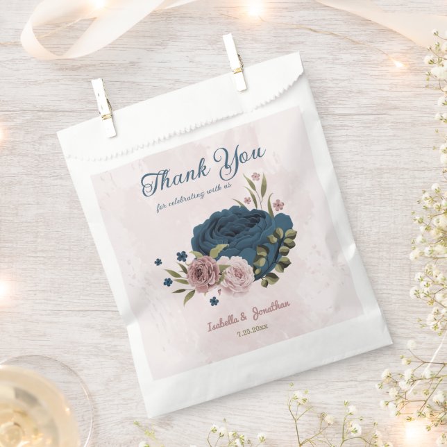 Blütenhochzeit in Rosa Geschenktütchen (Ausgeschnitten)
