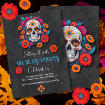Blütenkalavera Dia de los Muertos