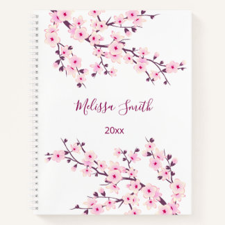 Blütenkirsche Blüten Rosa Name weiß Notizbuch