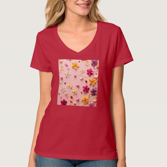 Blütenkonfetti T-Shirt (Vorderseite)