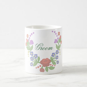Blütenkranz Bräutigam Kaffeetasse