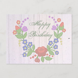 Blütenkranz Postkarte