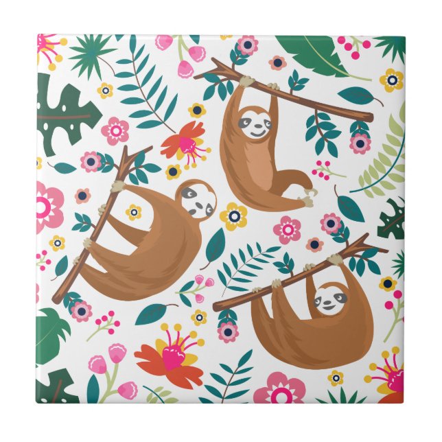 Blütenlauge Fliese (Vorderseite)