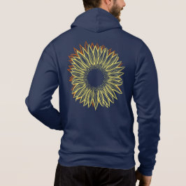 Blütenleuchte Rustikale Sonnenblumenleuchte Handge Hoodie