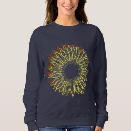 Blütenleuchte Rustikale Sonnenblumenleuchte Handge Sweatshirt