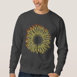 Blütenleuchte Rustikale Sonnenblumenleuchte Handge Sweatshirt