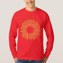 Blütenleuchte Rustikale Sonnenblumenleuchte Handge T-Shirt