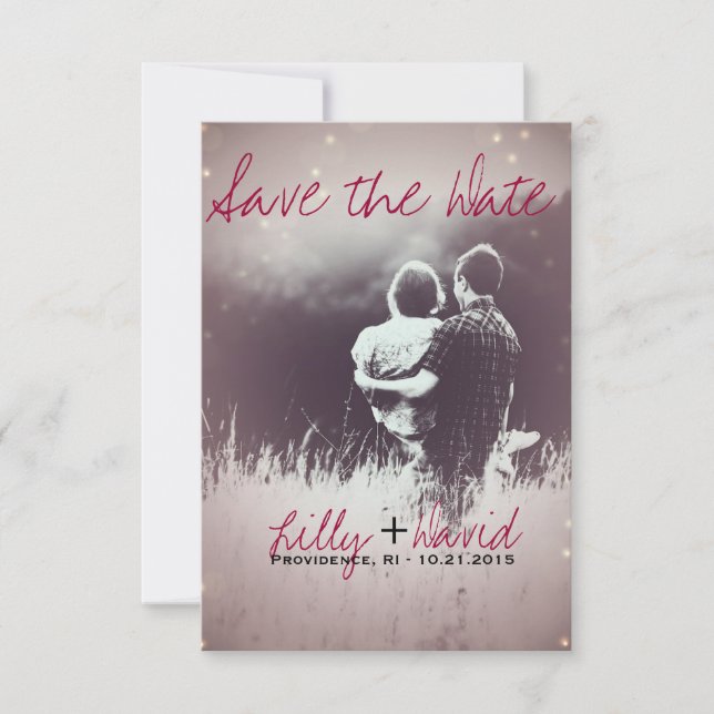 Blütenlicht - Save the Date (Vorderseite)