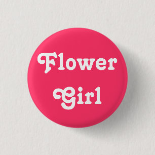 Blütenmädchen Button