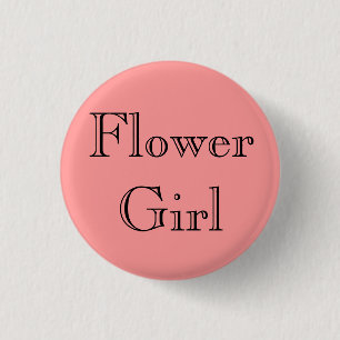 Blütenmädchen Button