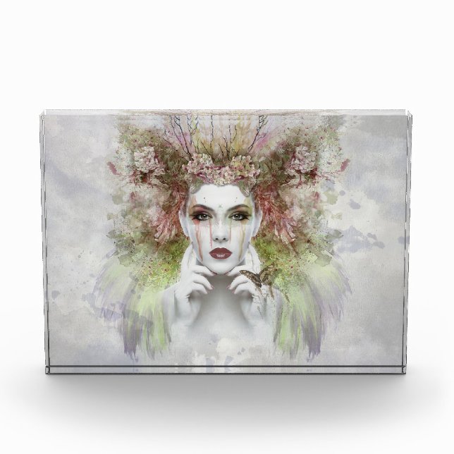 Blütenmädchen Fotoblock (Vorderseite)