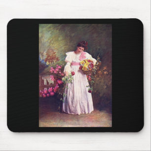 Blütenmädchen Mousepad
