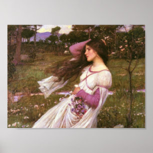 Blütenmädchen Poster