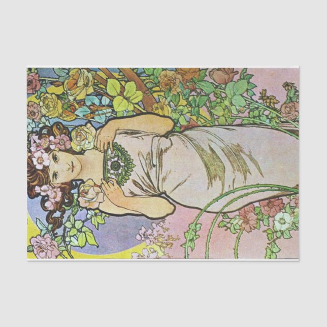 Blütenmädchen Seidenpapier (Vorderseite)