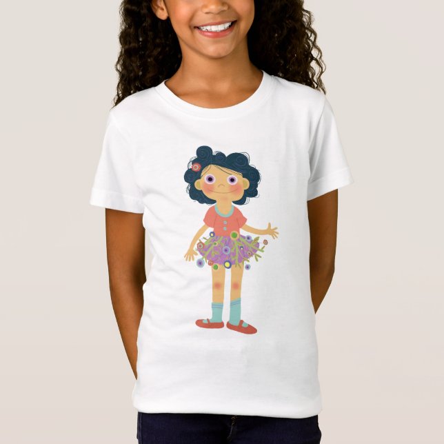 Blütenmädchen T-Shirt (Vorderseite)