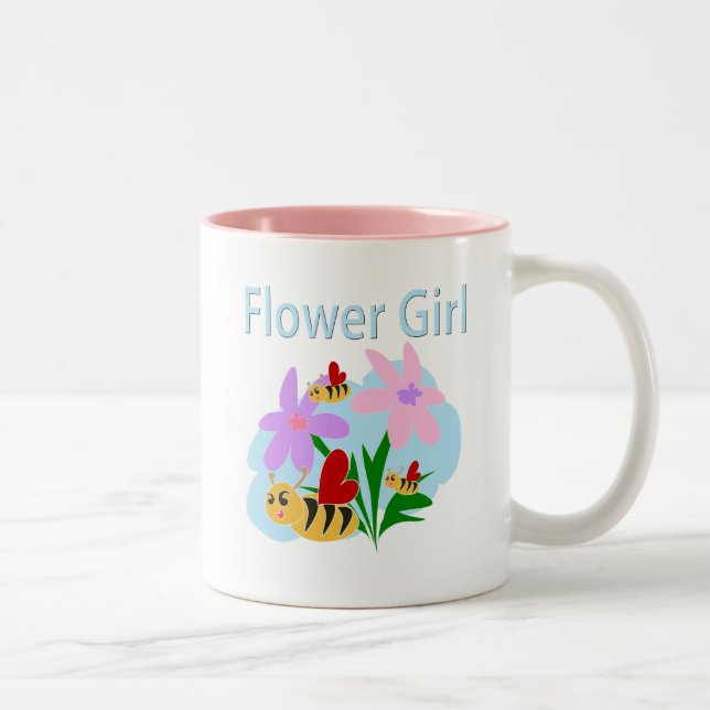 Blütenmädchen Zweifarbige Tasse (Rechts)