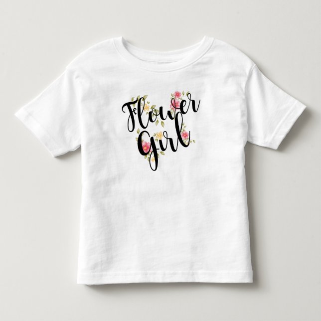 Blütenmädchenhochzeit Kleinkind T-shirt (Vorderseite)