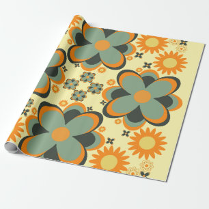 Blütenmuster der niedlichen Blume 7 Geschenkpapier