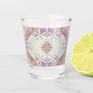 Blütenmuster des Lebens Schnapsglas