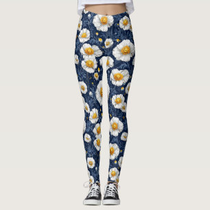 Blütenmuster Leggings