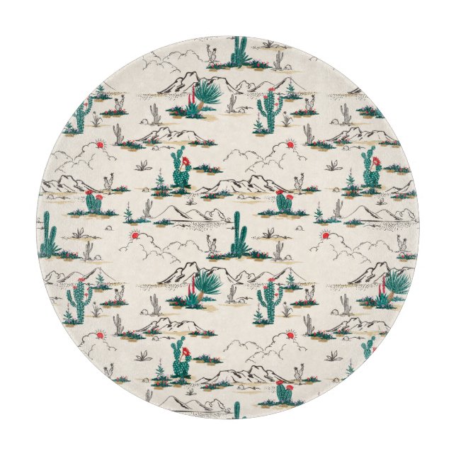 Blütenmuster Schneidebrett (Vorderseite)