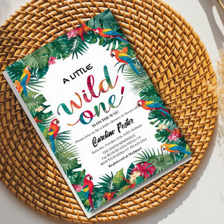 Blütenpartikel Wasserfarben Mädchen-Babydusche Einladung