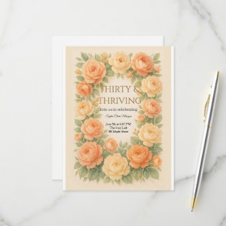 Blütenpastellblüten RSVP Karte