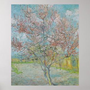 Blütenpfirsichbaum Poster