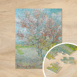Blütenpfirsichbaum | Vincent van Gogh<br><div class="desc">Blühender Pfirsichbaum (1888) von dem niederländischen Künstler Vincent van Gogh. Originelle Kunstwerke sind ein Öl auf der Leinwand,  das eine wunderschöne Landschaft mit blühenden rosa Bäumen darstellt. Verwenden Sie die Entwurfstools,  um einen benutzerdefinierten Text hinzuzufügen oder das Bild zu personalisieren.</div>