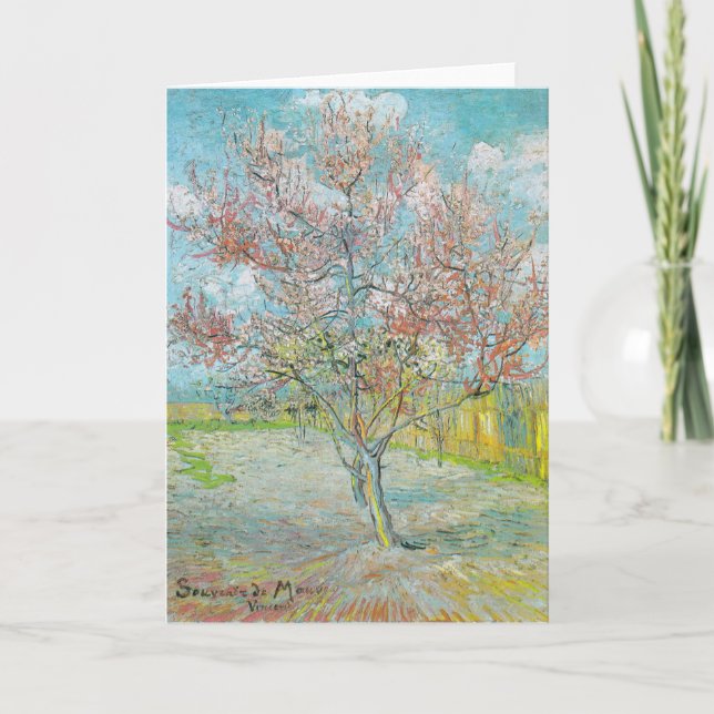 Blütenpfirsichbaum | Vincent van Gogh Karte (Vorderseite)
