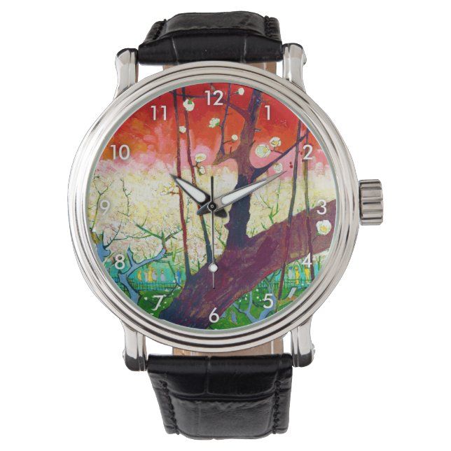 Blütenpflanze (nach Hiroshige), Van Gogh Armbanduhr (Vorderseite)