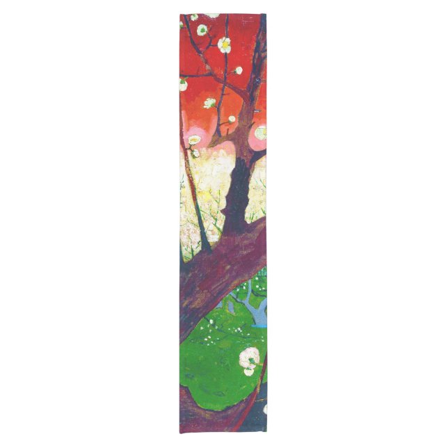 Blütenpflanze (nach Hiroshige), Van Gogh Kurzer Tischläufer (Vorderseite)