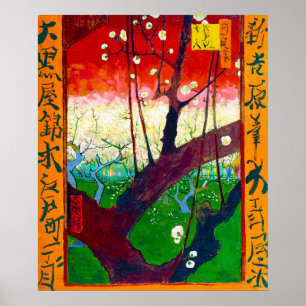 Blütenpflanze (nach Hiroshige), Van Gogh Poster