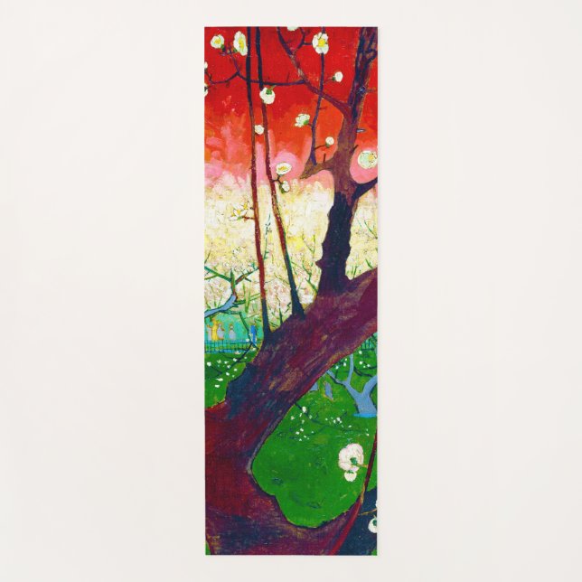 Blütenpflanze (nach Hiroshige), Van Gogh Yogamatte (Vorderseite)