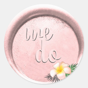 *~* BlütenpinK Wax Siegel Hochzeit Runder Aufkleber