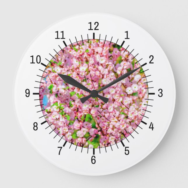 Blütenplatte Große Wanduhr (Vorderseite)