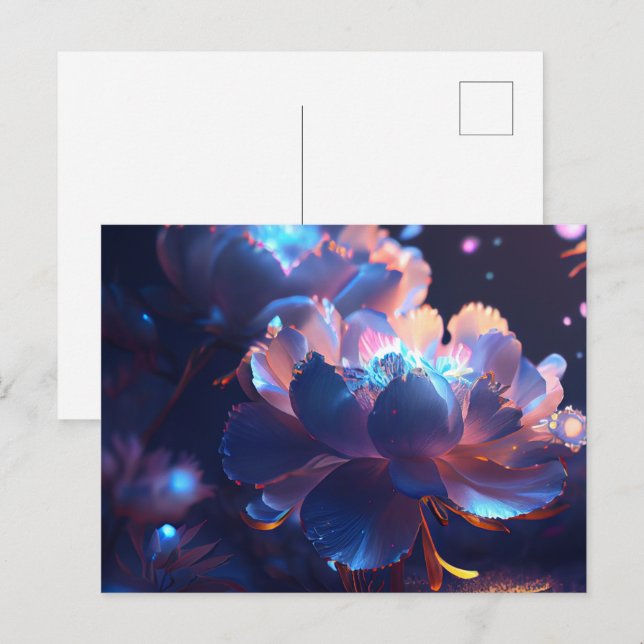 Blütenpostkarten Postkarte (Vorne/Hinten)