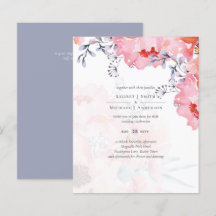 Blütenrosa Bläserblütenblütenblauer Hochzeitstag