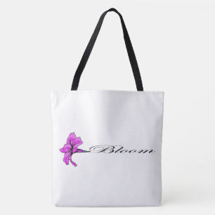 Blütenrosa Blume Horizontal Tasche