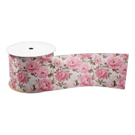 Blütenrosa Blume Satinband
