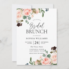 Blütenrosa Brautparty Einladung