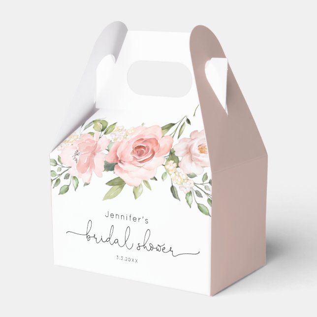Blütenrosa Brautparty Geschenkschachtel (Vorderseite)