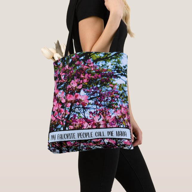 Blütenrosa Dogwood-Geschenk für sie Tasche (Von Nahem)