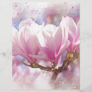 Blütenrosa Lila Magnolien - Frühjahrswoche Blume