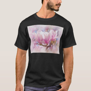 Blütenrosa Lila Magnolien - Frühjahrswoche Blume T-Shirt