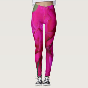 Blütenrosa Rose Leggings