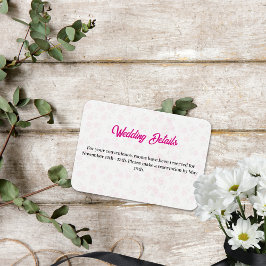 Blütenrosa Umschließkarte