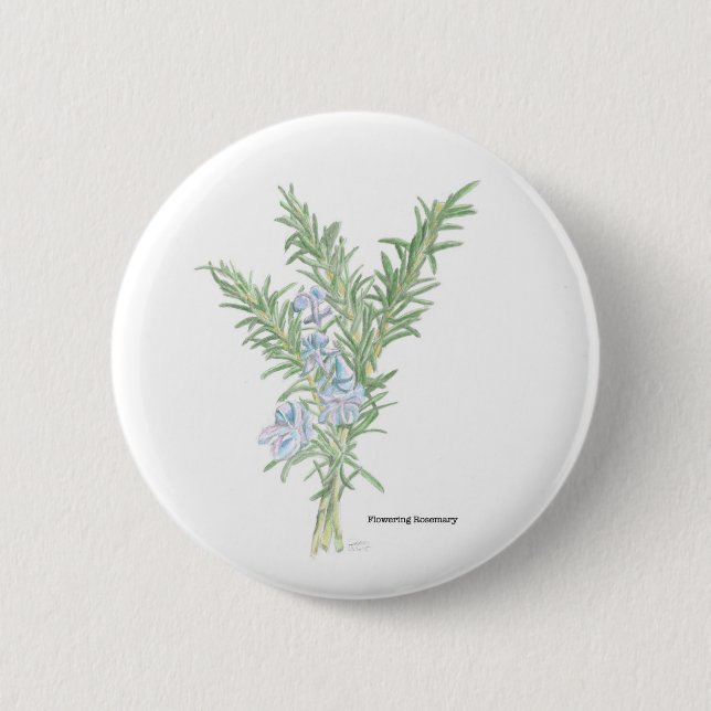 Blütenrosemary Button (Vorderseite)