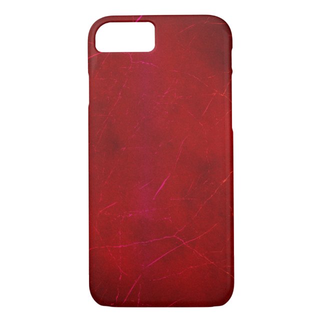 Blütenrot Abstrakte Textur mit Kratzern Case-Mate iPhone Hülle (Rückseite)
